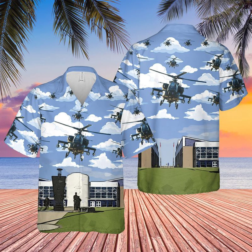 Army Hawaiian Shirt, Us Army 101St Airborne Division Ah-64 Apaches Hawaiian Shirt, Military Aloha Shirts