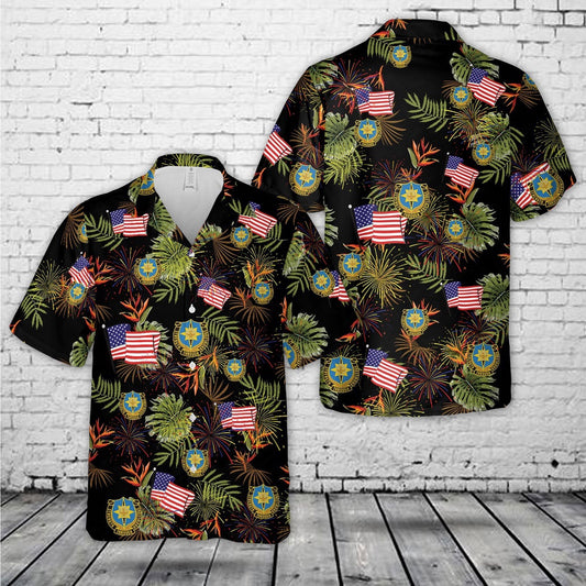 Army Hawaiian Shirt, Us Army 141St Military Intelligence Battalion, 4Th Of July Hawaiian Shirt, Military Aloha Shirts