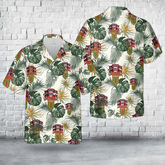 Army Hawaiian Shirt, Us Army 175 Rgr &Amp F52 Lrp &Amp 1St Id Lrrp &Amp 1St Id Lrs Hawaiian Shirt, Military Aloha Shirts