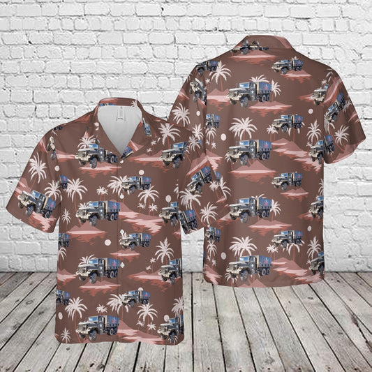 Army Hawaiian Shirt, Us Army 1967 Reo M35A1 Gun Truck Hawaiian Shirt, Military Aloha Shirts