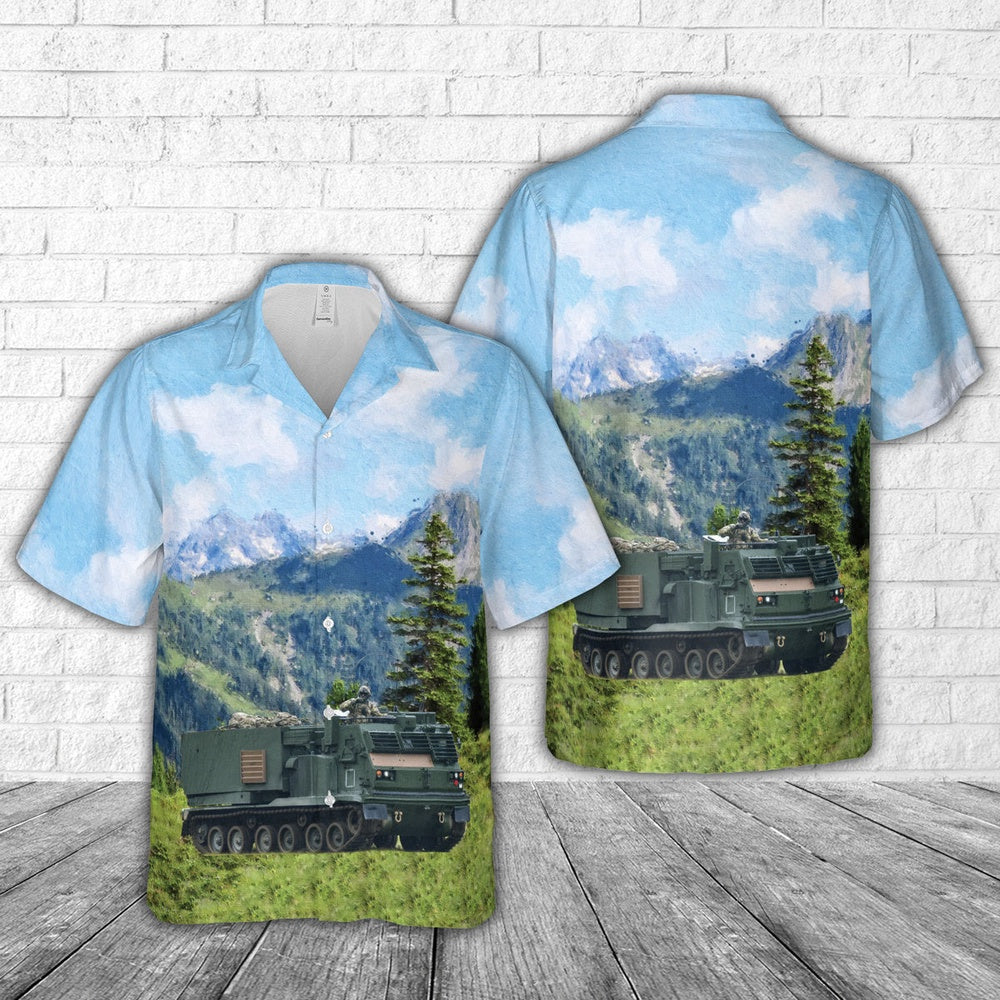 Army Hawaiian Shirt, Us Army 1St Battalion, 6Th Field Artillery Regiment, 41St Field Artillery Brigade (Fab) Hawaiian Shirt, Military Aloha Shirts