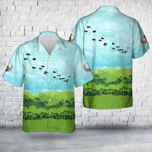 Army Hawaiian Shirt, Us Army 1St Brigade, 82Nd Airborne Division And Allies Jump Into Swift Response 15 Hawaiian Shirt, Military Aloha Shirts