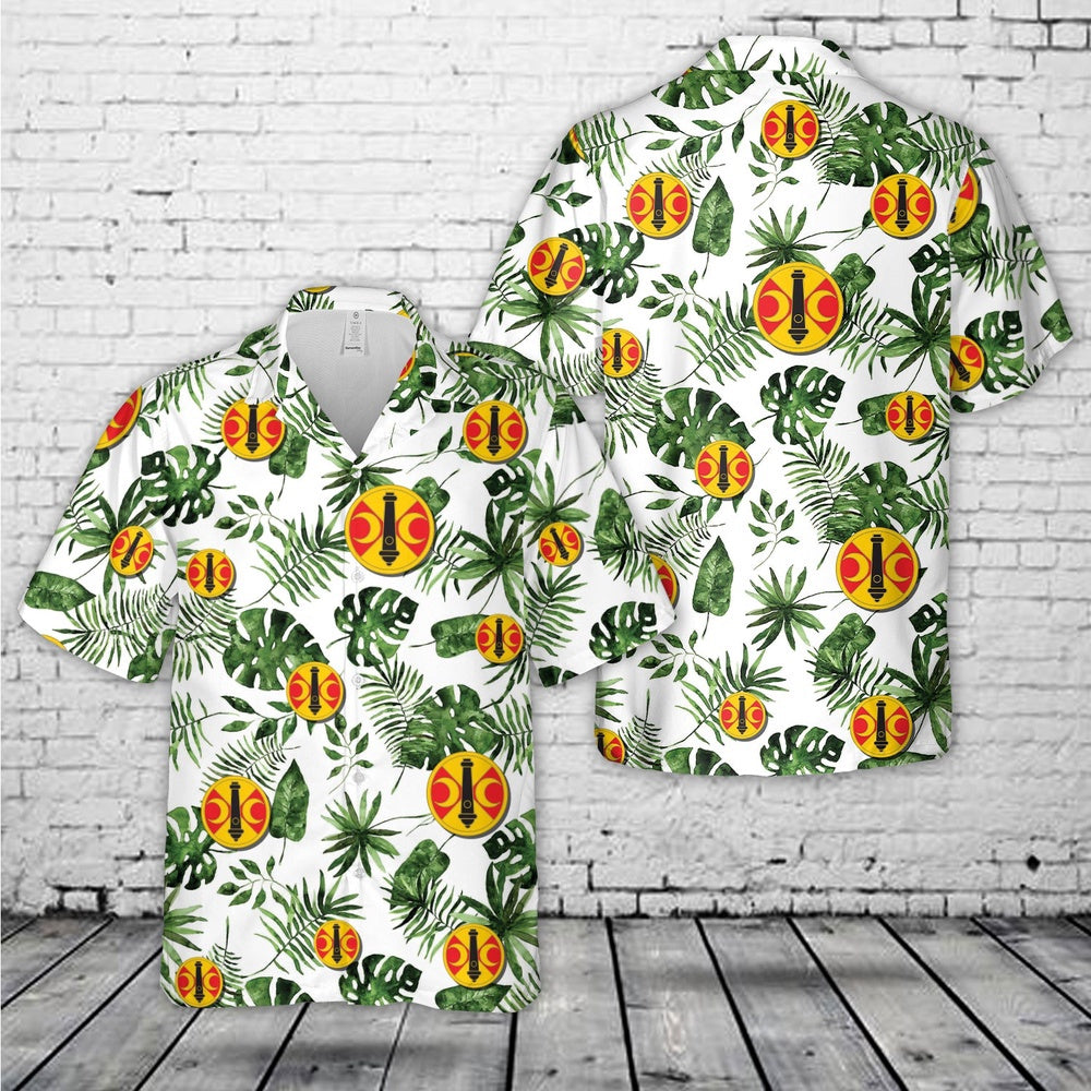 Army Hawaiian Shirt, Us Army 210Th Field Artillery Brigade Hawaiian Shirt, Military Aloha Shirts