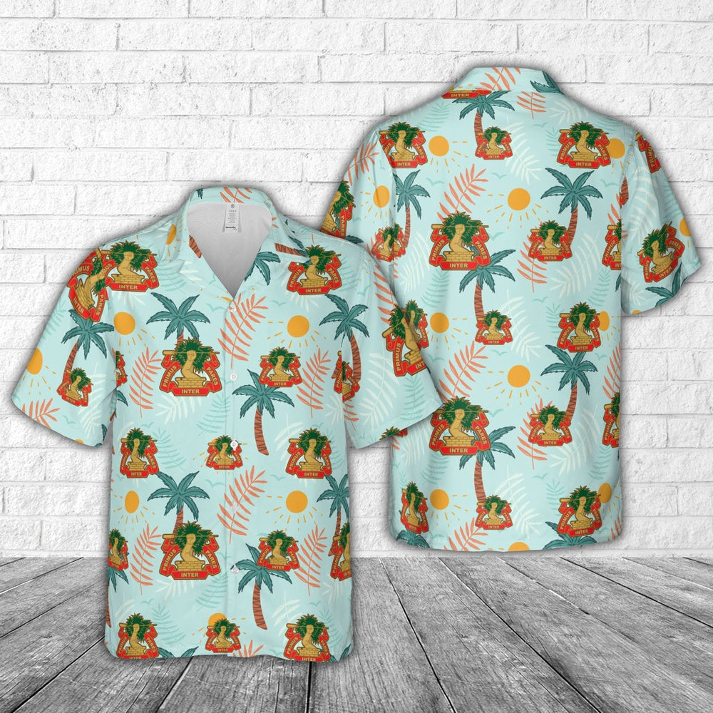 Army Hawaiian Shirt, Us Army 2Nd Battalion, 1St Air Defense Artillery Regiment Hawaiian Shirt, Military Aloha Shirts