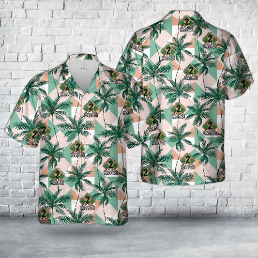 Army Hawaiian Shirt, Us Army 2Nd Stryker Brigade Combat Team, 4Th Infantry Division Hawaiian Shirt, Military Aloha Shirts