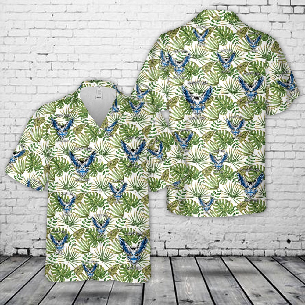 Army Hawaiian Shirt, Us Army 3325Th Airborne Infantry Regiment Blue Falcons Hawaiian Shirt, Military Aloha Shirts