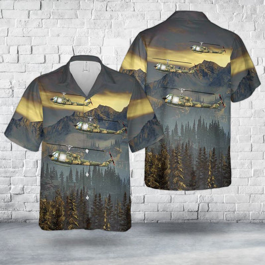 Army Hawaiian Shirt, Us Army 335Th Assault Helicopter Company Uh-1B Horse Thief Hawaiian Shirt, Military Aloha Shirts