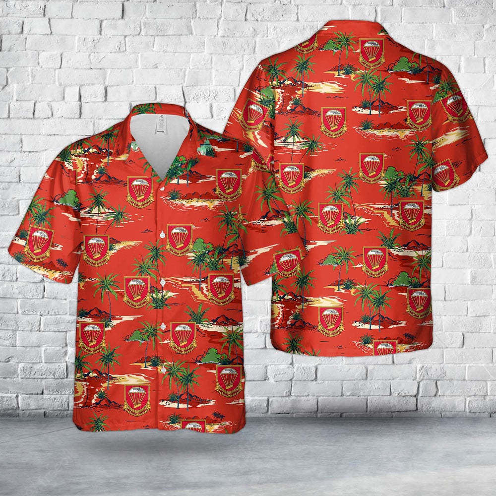 Army Hawaiian Shirt, Us Army 456Th Parachute Field Artillery Battalion Hawaiian Shirt, Military Aloha Shirts