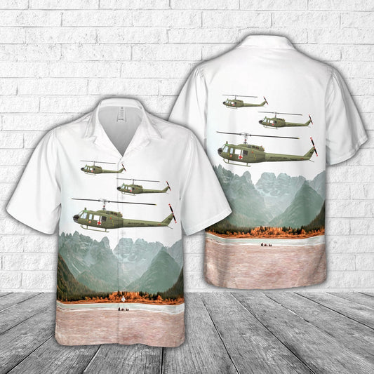 Army Hawaiian Shirt, Us Army 498Th Medical Company Uh-1D, 1967 Medevac Air Ambulance Hawaiian Shirt, Military Aloha Shirts