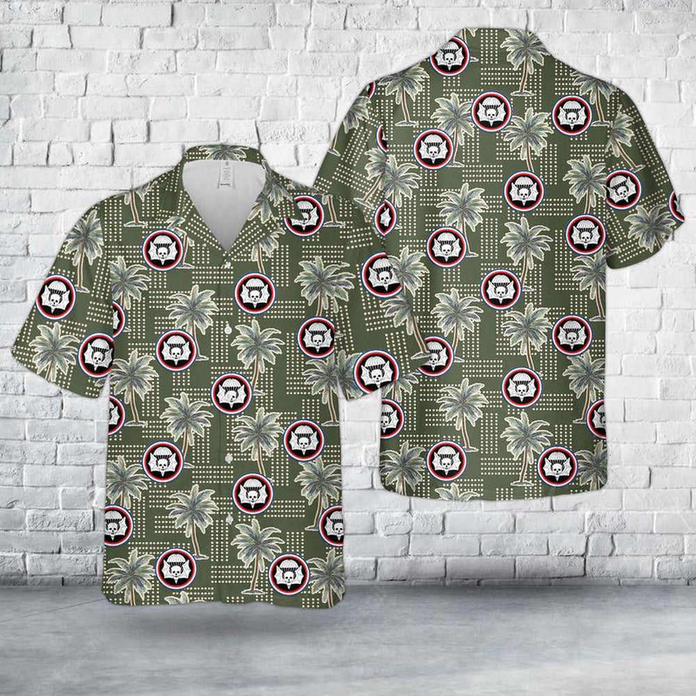 Army Hawaiian Shirt, Us Army 502Nd Parachute Infantry Regiment (Widow Makers) Hawaiian Shirt, Military Aloha Shirts