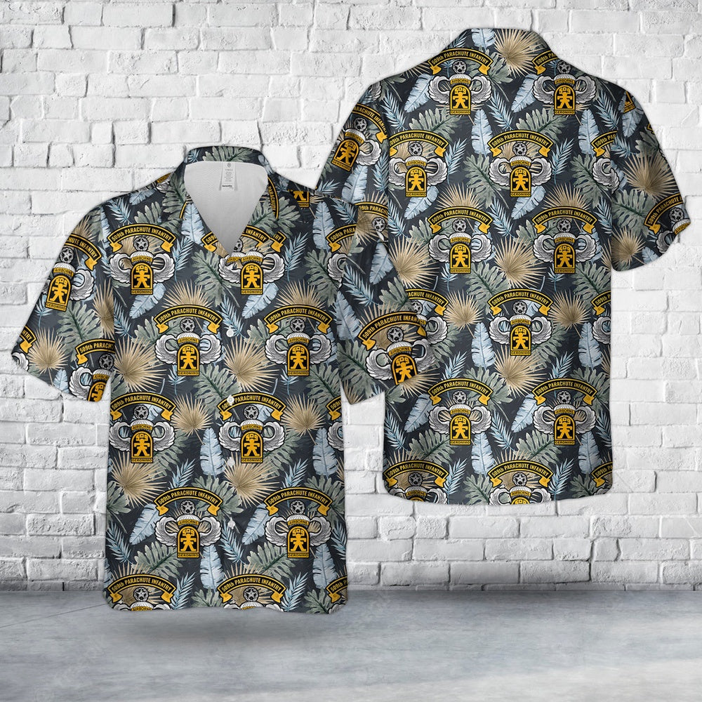 Army Hawaiian Shirt, Us Army 509Th Parachute Infantry Regiment Airborne With Master Wing Hawaiian Shirt, Military Aloha Shirts