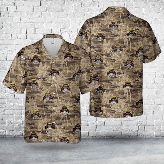 Army Hawaiian Shirt, Us Army 51St Infantry Long Range Surveillance E Company Ranger Hawaiian Shirt, Military Aloha Shirts