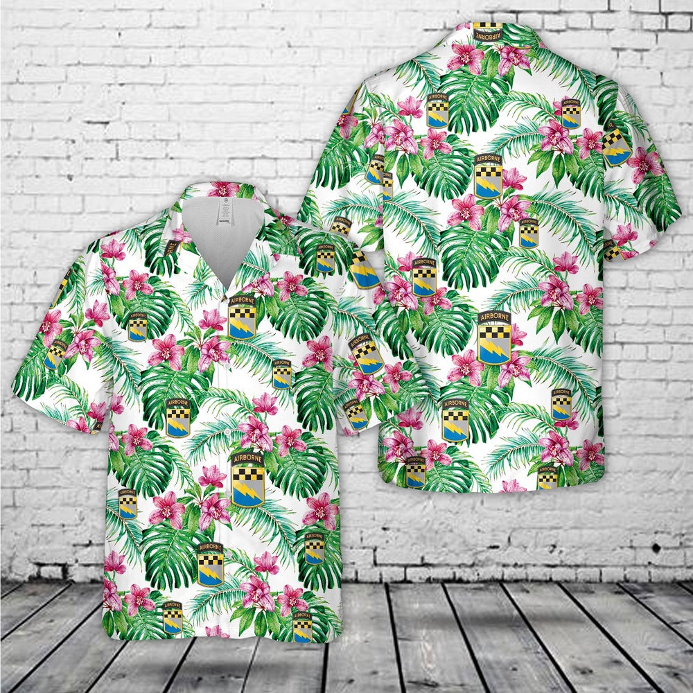 Army Hawaiian Shirt, Us Army 525Th Military Intelligence Brigade (Airborne) Hawaiian Shirt, Military Aloha Shirts