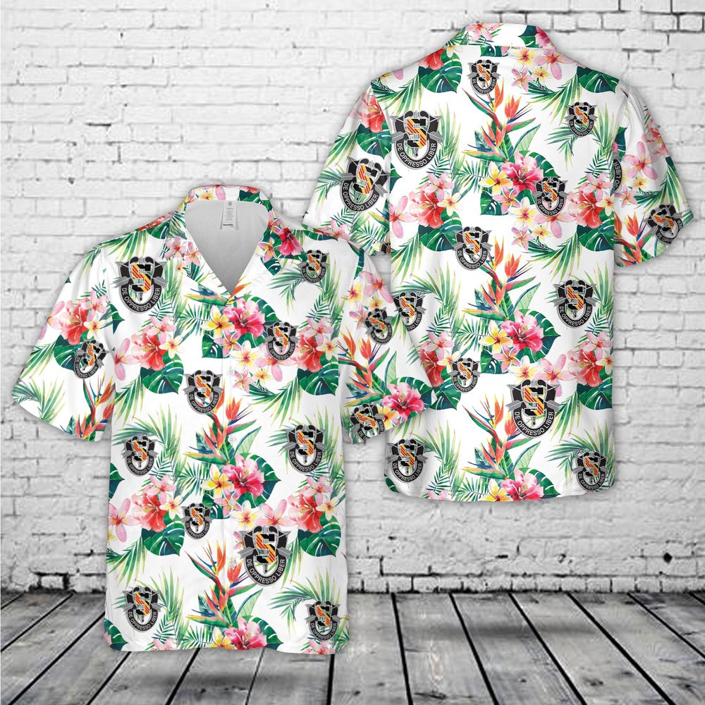 Army Hawaiian Shirt, Us Army 5Th Special Forces Group (5Th Sfg) - De Oppresso Liber Hawaiian Shirt, Military Aloha Shirts