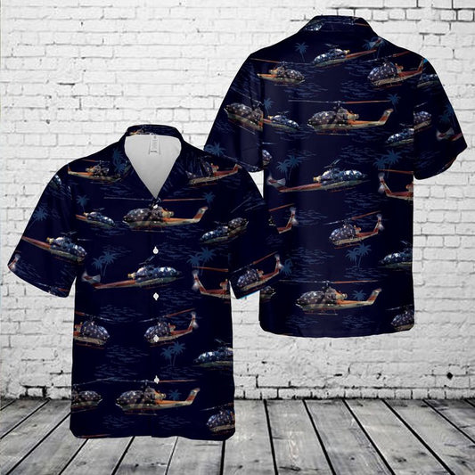 Army Hawaiian Shirt, Us Army Ah-1F Cobra 4Th Of July Hawaiian Shirt, Military Aloha Shirts