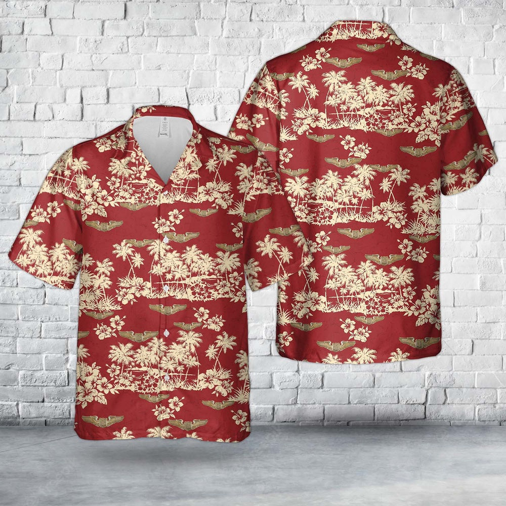 Army Hawaiian Shirt, Us Army Air Forces Usaaf Liaison Pilot Wing In Wwii Hawaiian Shirt, Military Aloha Shirts