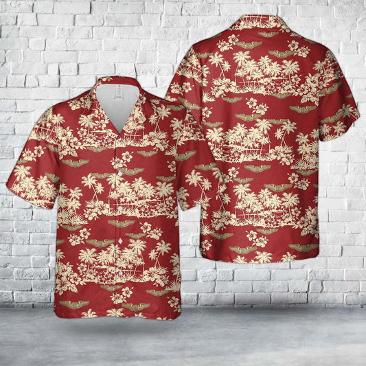 Army Hawaiian Shirt, Us Army Air Forces Usaaf Liaison Pilot Wing In Wwii Hawaiian Shirt, Military Aloha Shirts