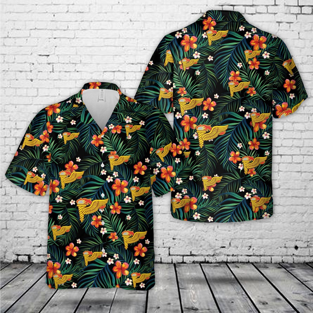 Army Hawaiian Shirt, Us Army Airborne Pathfinders Hawaiian Shirt, Military Aloha Shirts