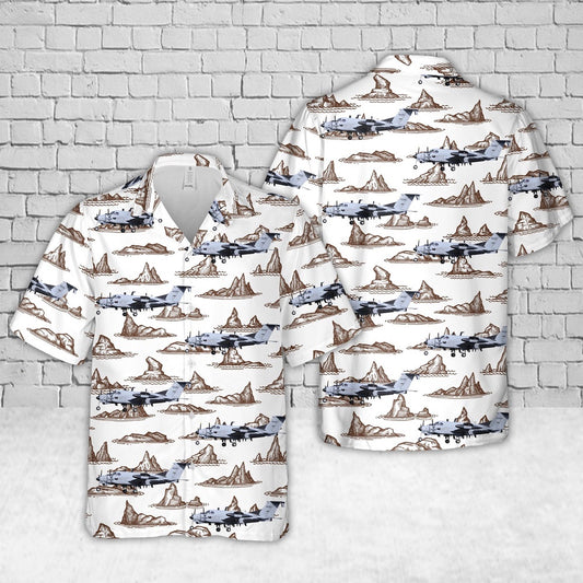 Army Hawaiian Shirt, Us Army Aviation Branch Beechcraft Rc-12X Guardrail Hawaiian Shirt, Military Aloha Shirts