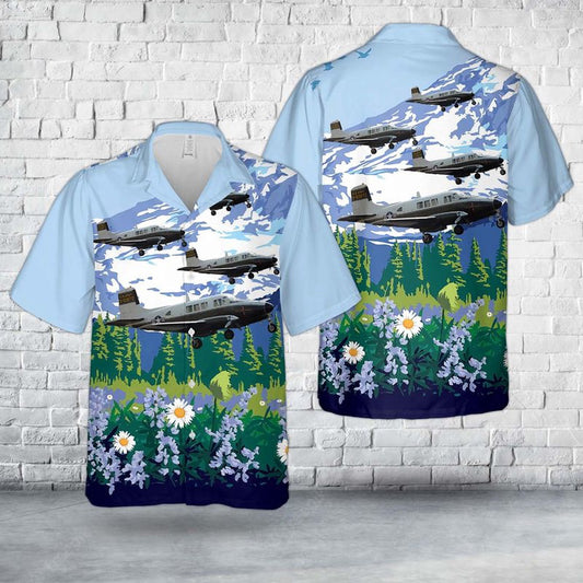 Army Hawaiian Shirt, Us Army Beechcraft 65 Queen Air Hawaiian Shirt, Military Aloha Shirts