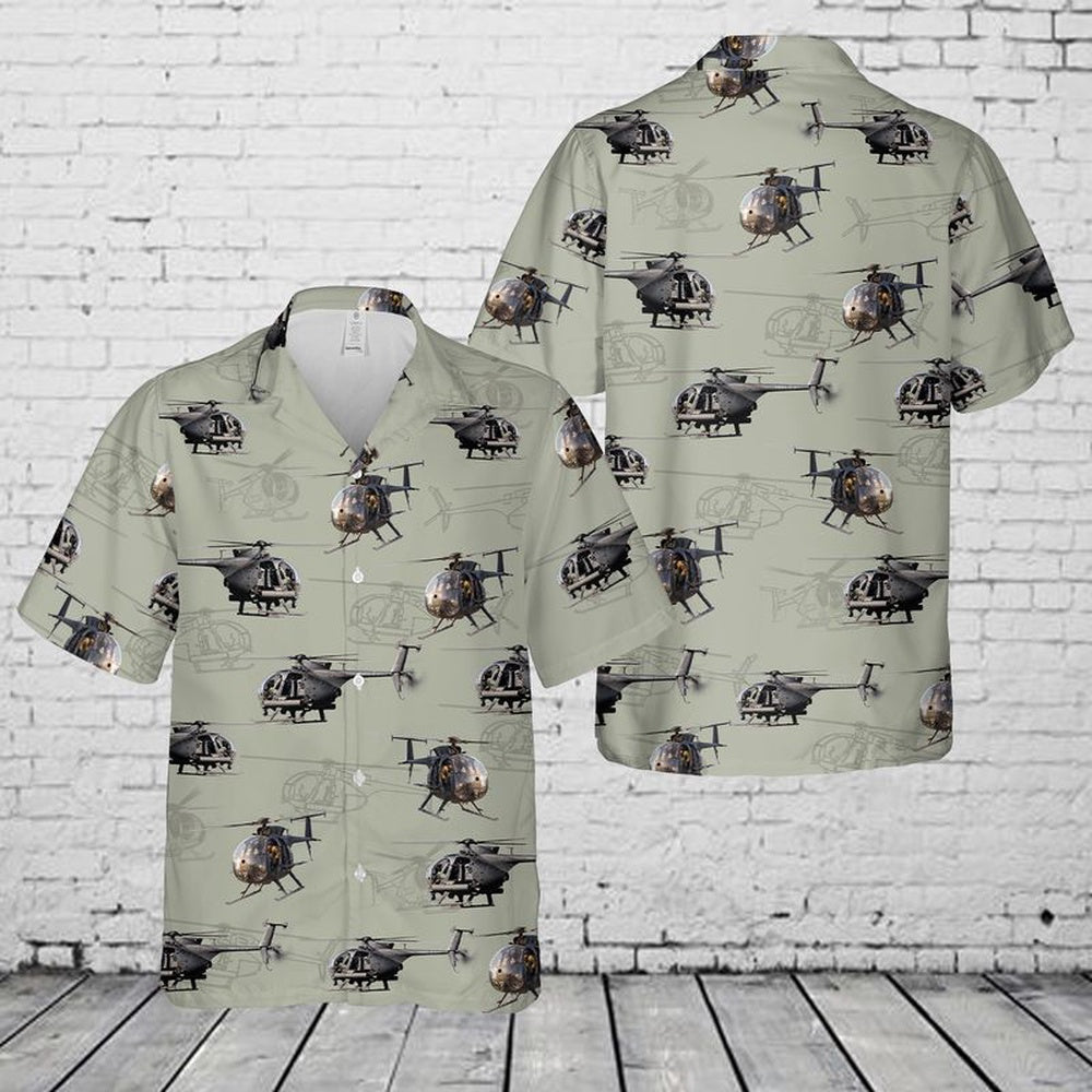 Army Hawaiian Shirt, Us Army Boeing Mh-6M Little Bird Hawaiian Shirt, Military Aloha Shirts