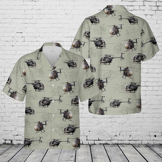 Army Hawaiian Shirt, Us Army Boeing Mh-6M Little Bird Hawaiian Shirt, Military Aloha Shirts