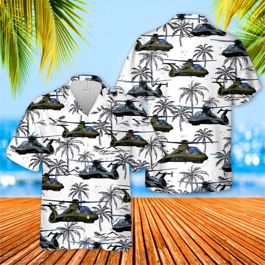 Army Hawaiian Shirt, Us Army Boeing Sikorsky Rah-66 Comanche Hawaiian Shirt, Military Aloha Shirts