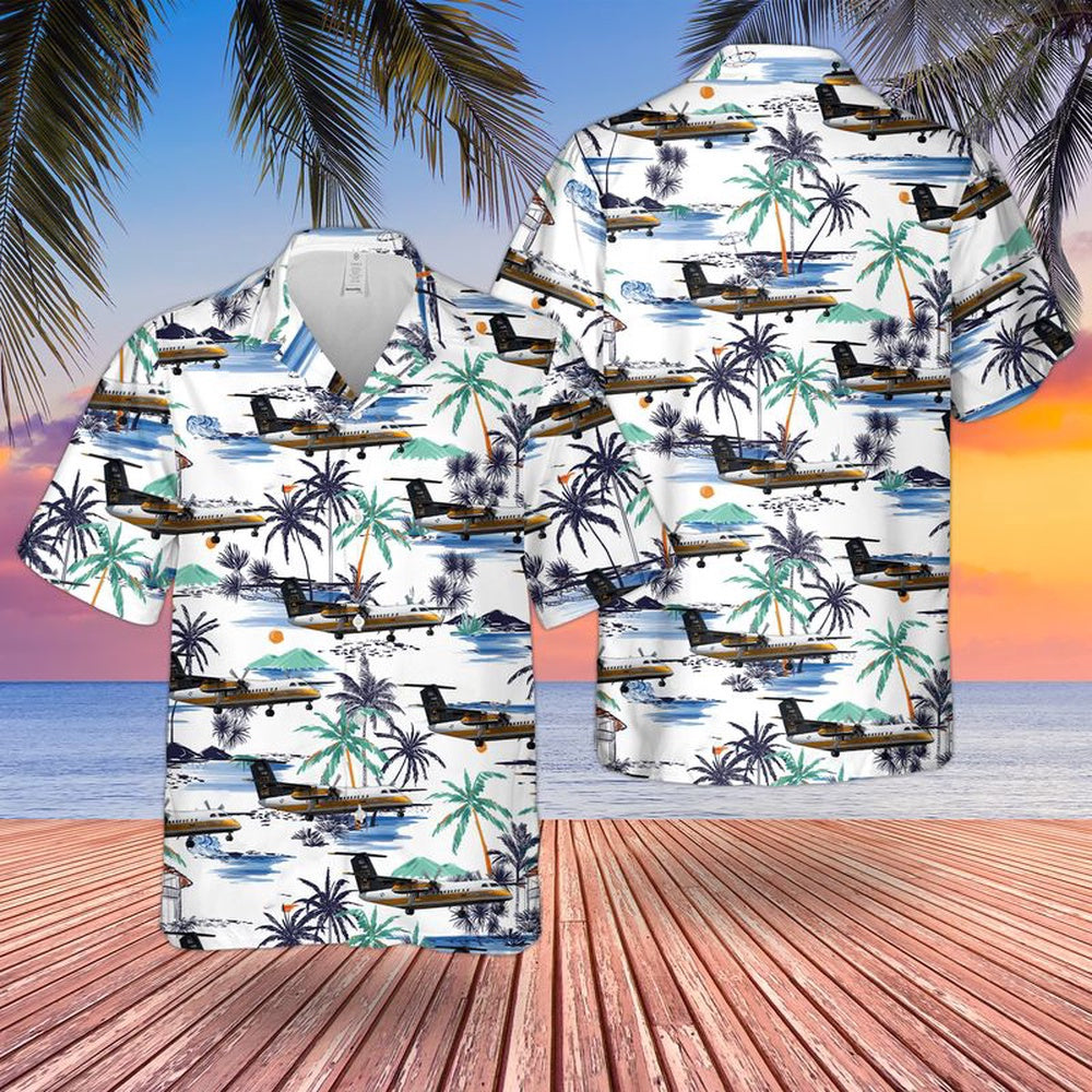 Army Hawaiian Shirt, Us Army Bombardier Dash 8-315 Hawaiian Shirt, Military Aloha Shirts