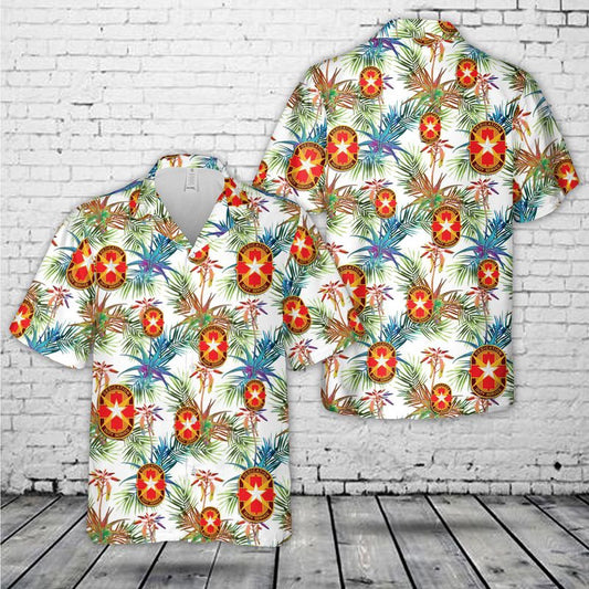 Army Hawaiian Shirt, Us Army Brooke Army Medical Center (Bamc) Hawaiian Shirt, Military Aloha Shirts