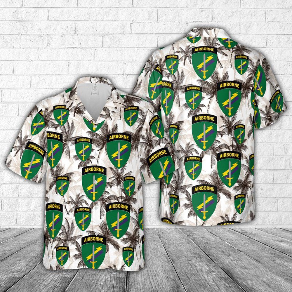 Army Hawaiian Shirt, Us Army Civil Affairs And Psychological Operations Command (Airborne) Hawaiian Shirt, Military Aloha Shirts