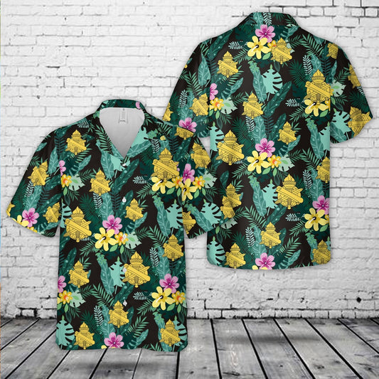 Army Hawaiian Shirt, Us Army Civil Affairs Branch Hawaiian Shirt, Military Aloha Shirts