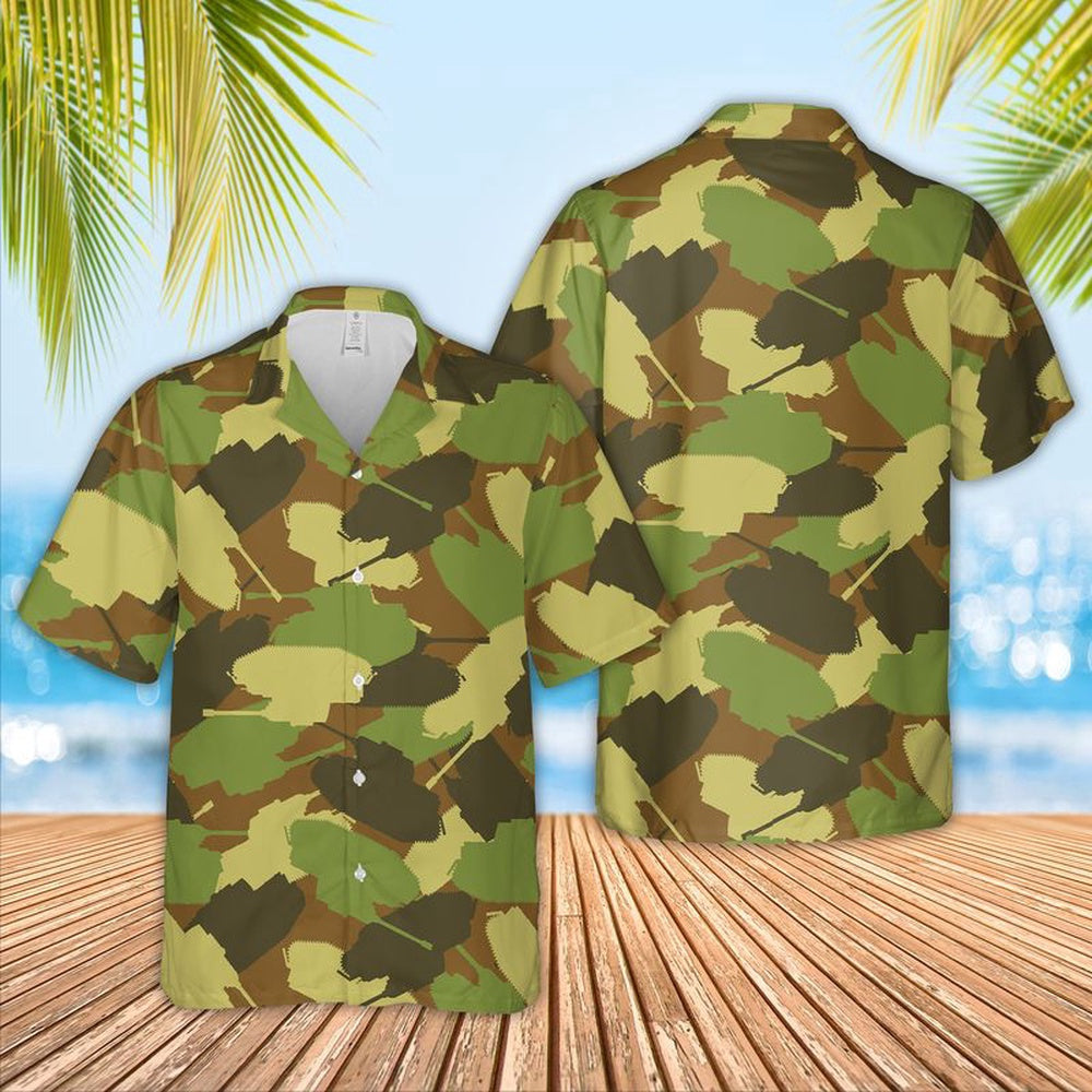 Army Hawaiian Shirt, Us Army Tank Hawaiian Shirt, Veteran Hawaiian Shirts