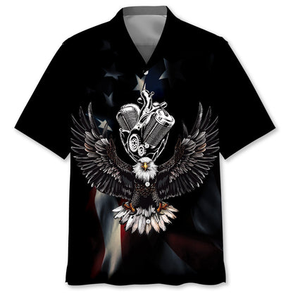 As An Old Biker I Say God Bless America Hawaiian Shirt, Funny Hawaiian Shirt, Usa Hawaiian Shirt, Vintage Hawaiian Shirts