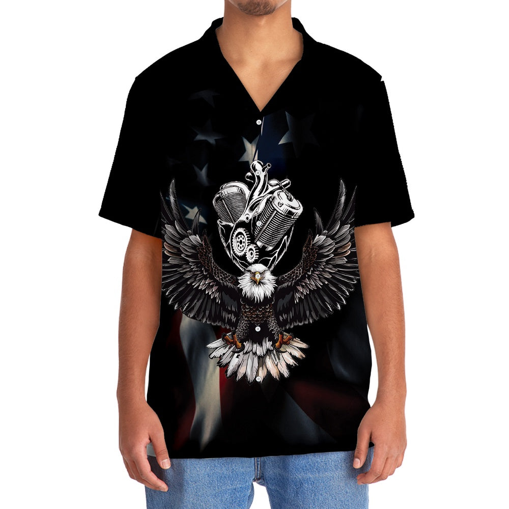 As An Old Biker I Say God Bless America Hawaiian Shirt, Funny Hawaiian Shirt, Usa Hawaiian Shirt, Vintage Hawaiian Shirts