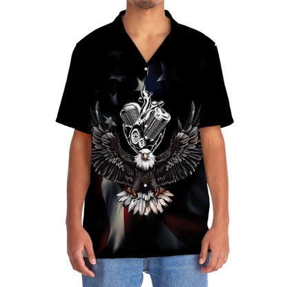 As An Old Biker I Say God Bless America Hawaiian Shirt, Funny Hawaiian Shirt, Usa Hawaiian Shirt, Vintage Hawaiian Shirts