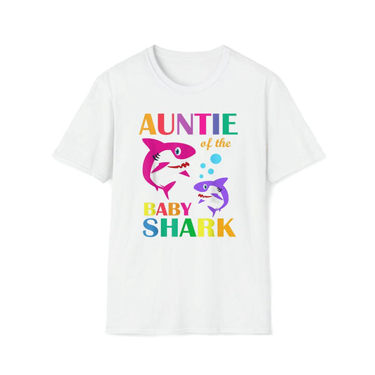 Auntie Of The Baby Birthday Shark Auntie Shark Mother's Day Premium T Shirt, Mother's Day Premium T Shirt, Mother's Day Gift, Mom Shirt