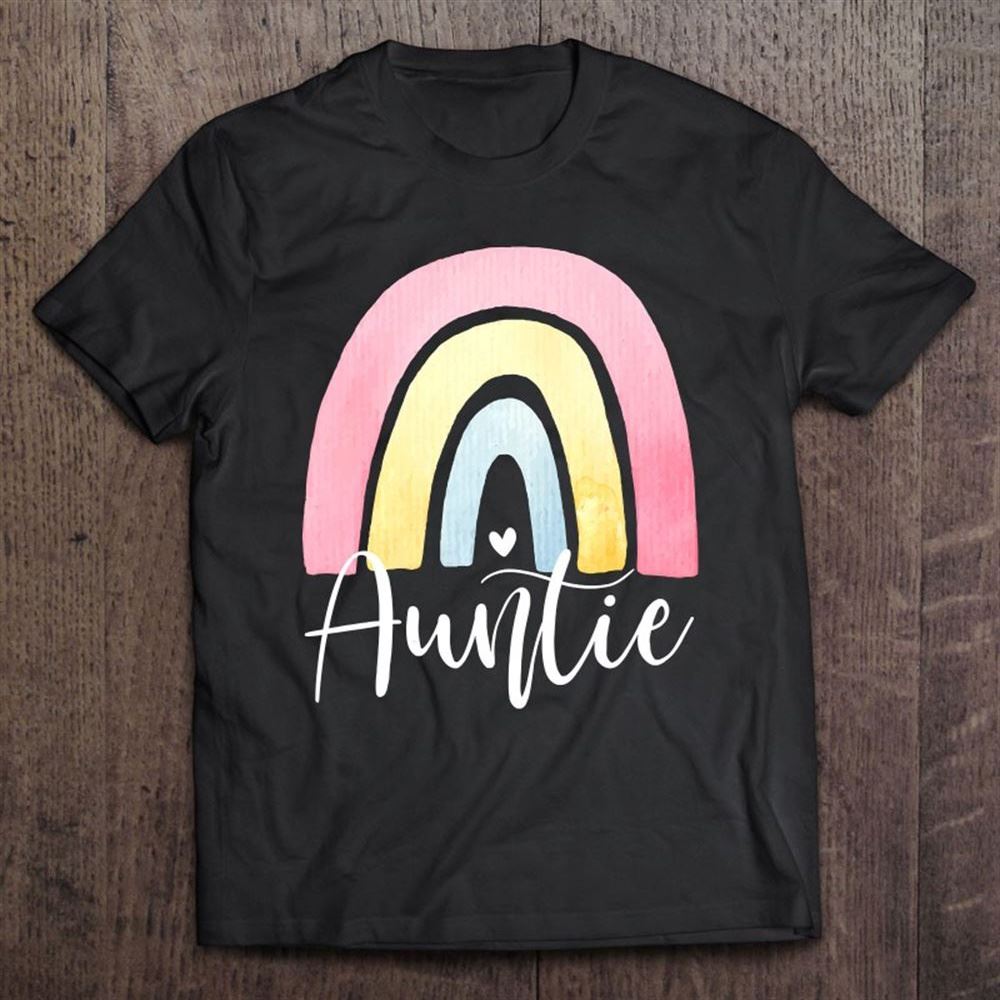 Auntie Rainbow Mother's Day Gift For Women Aunt From Nephew T Shirt, Mother's Day Shirt, Gift For Mom, Shirt For Mom