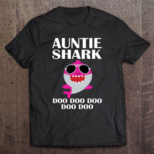 Auntie Shark Doo Doo Mothers Day Auntie Christmas T Shirt, Mother's Day Shirt, Gift For Mom, Shirt For Mom