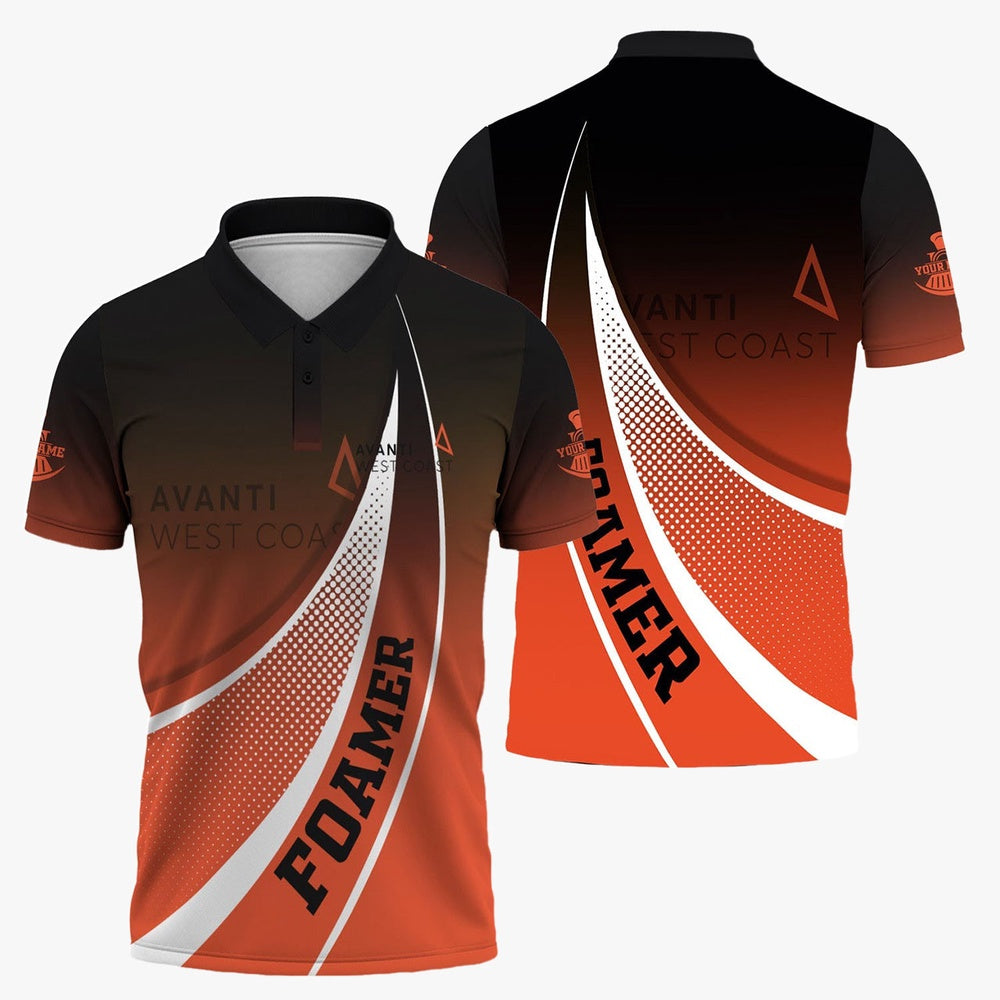 Avanti West Coast Polo Shirt, Railway Themed Style Shirt Gift Idea For Trainspotter