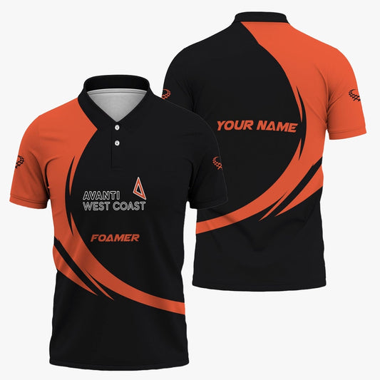 Avanti West Coast Polo Shirt, Unique Graphic Style Shirt For Train Enthusiasts