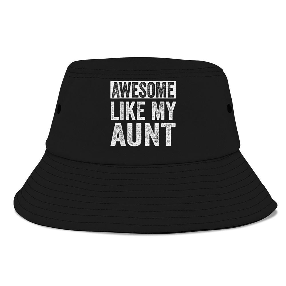 Awesome Like My Aunt By Oa Bucket Hat, Mother's Day Bucker Hat, Mother's Day Gift, Women's Sun Hats