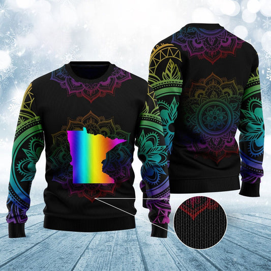 Awesome Minnesota Ugly Christmas Sweater, Funny Xmas Sweater, Sweater Xmas