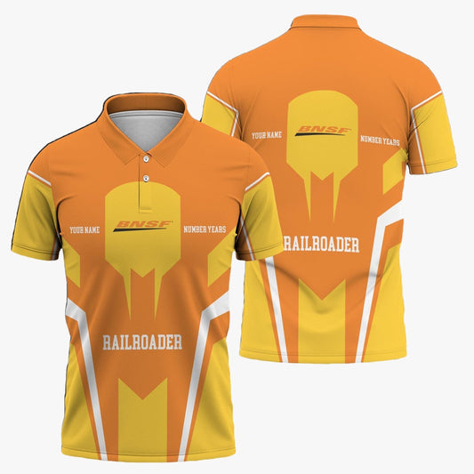 BNSF Railway Polo Shirt, Custom Year Railroader Shirt Gift Idea For Train Lover
