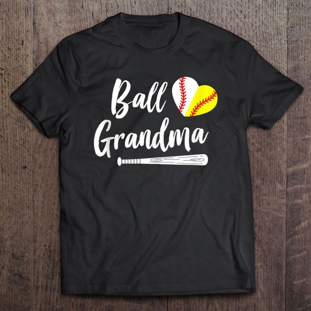Ball Grandma Baseball Softball Grandmother's T Shirt, Mother's Day Shirt, Gift For Mom, Shirt For Mom