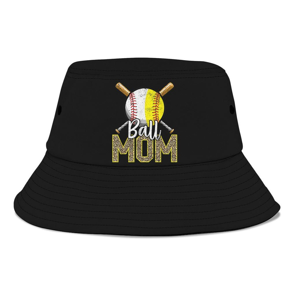 Ball Mom Baseball Softball Mama Women Bucket Hat, Mother's Day Bucker Hat, Mother's Day Gift, Women's Sun Hats