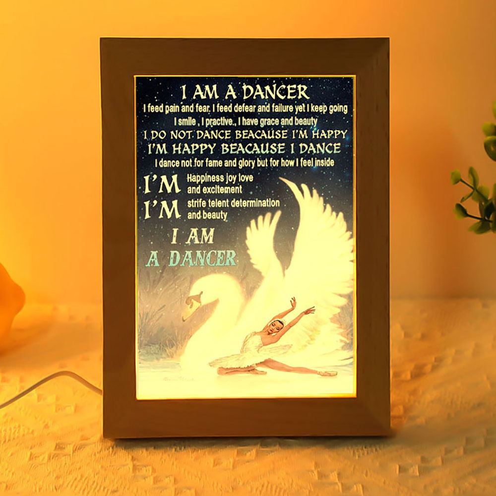 Ballet I Am A Dancer Frame Lamp, Mother's Day Night Light, Best Mom Ever, Gift For Mom