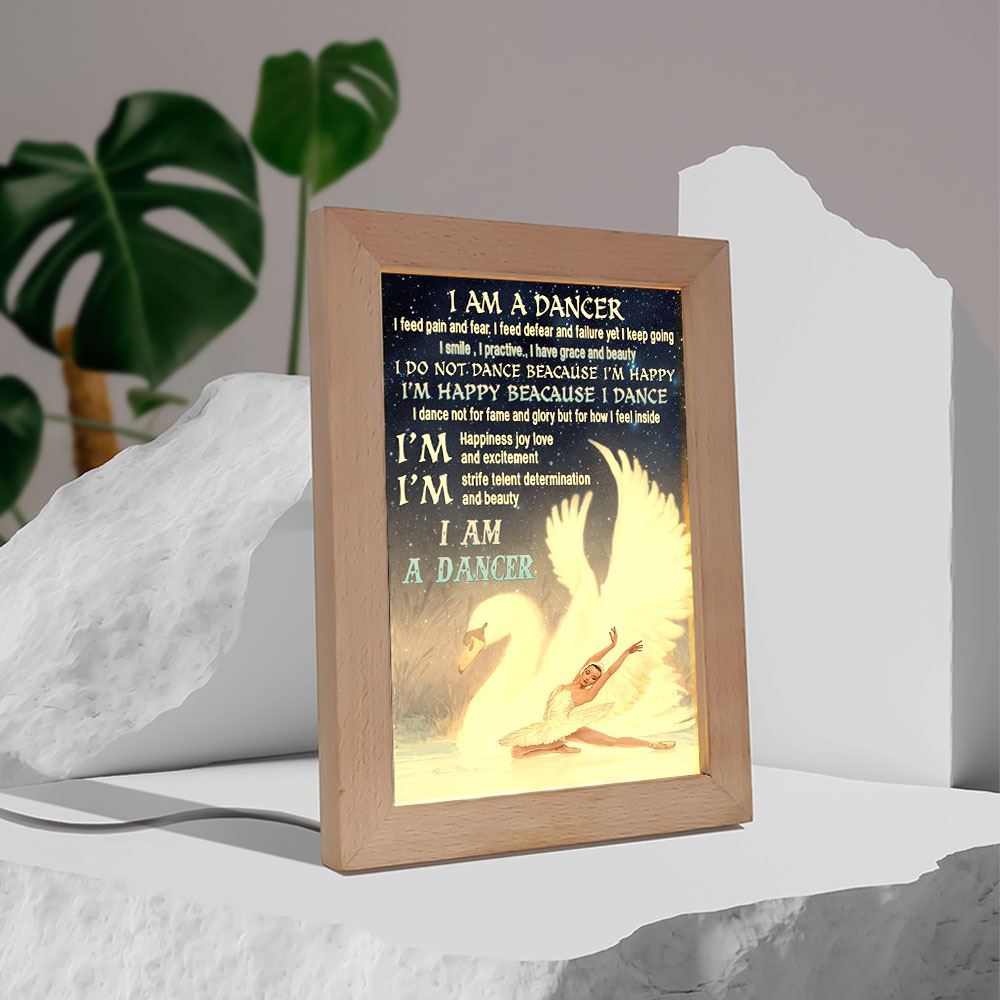 Ballet I Am A Dancer Frame Lamp, Mother's Day Night Light, Best Mom Ever, Gift For Mom