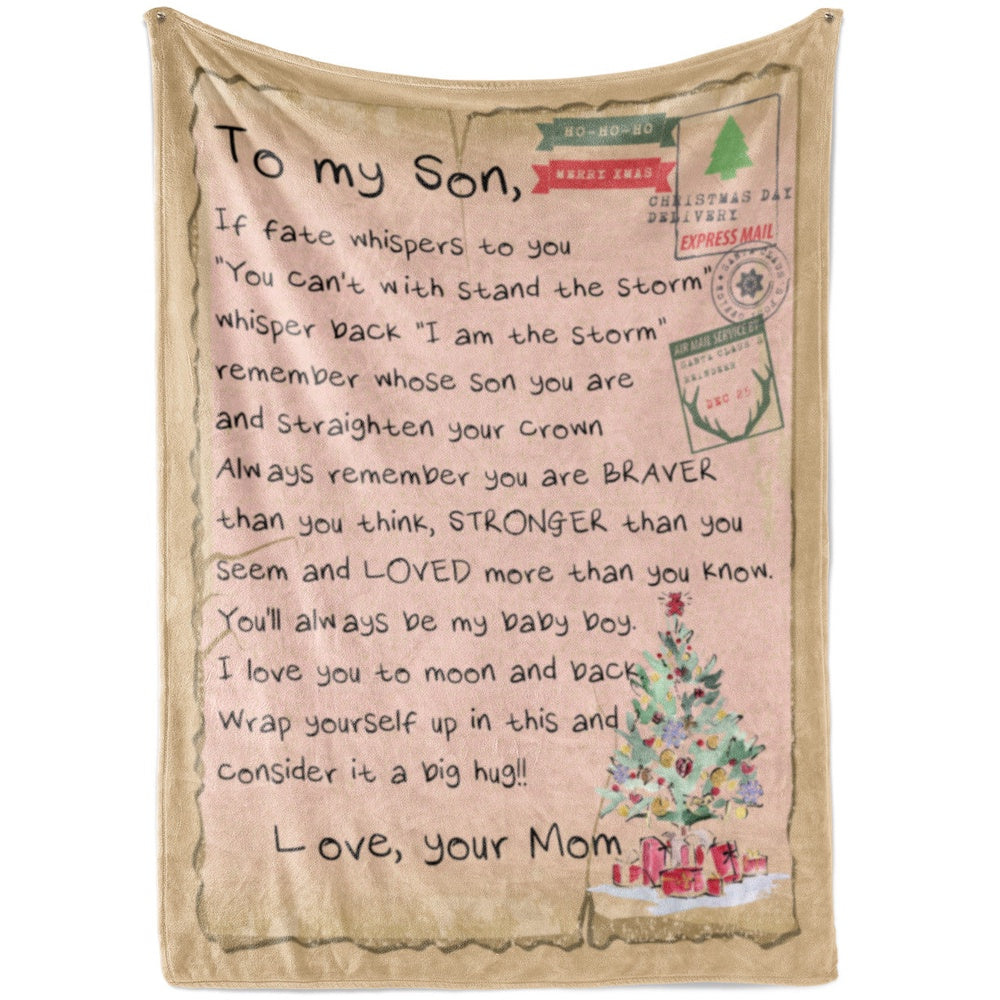 Banket Gift Ideas For Son, High School Graduation Gifts For Son, You Are The Storm Blanket, Christmas Blanket