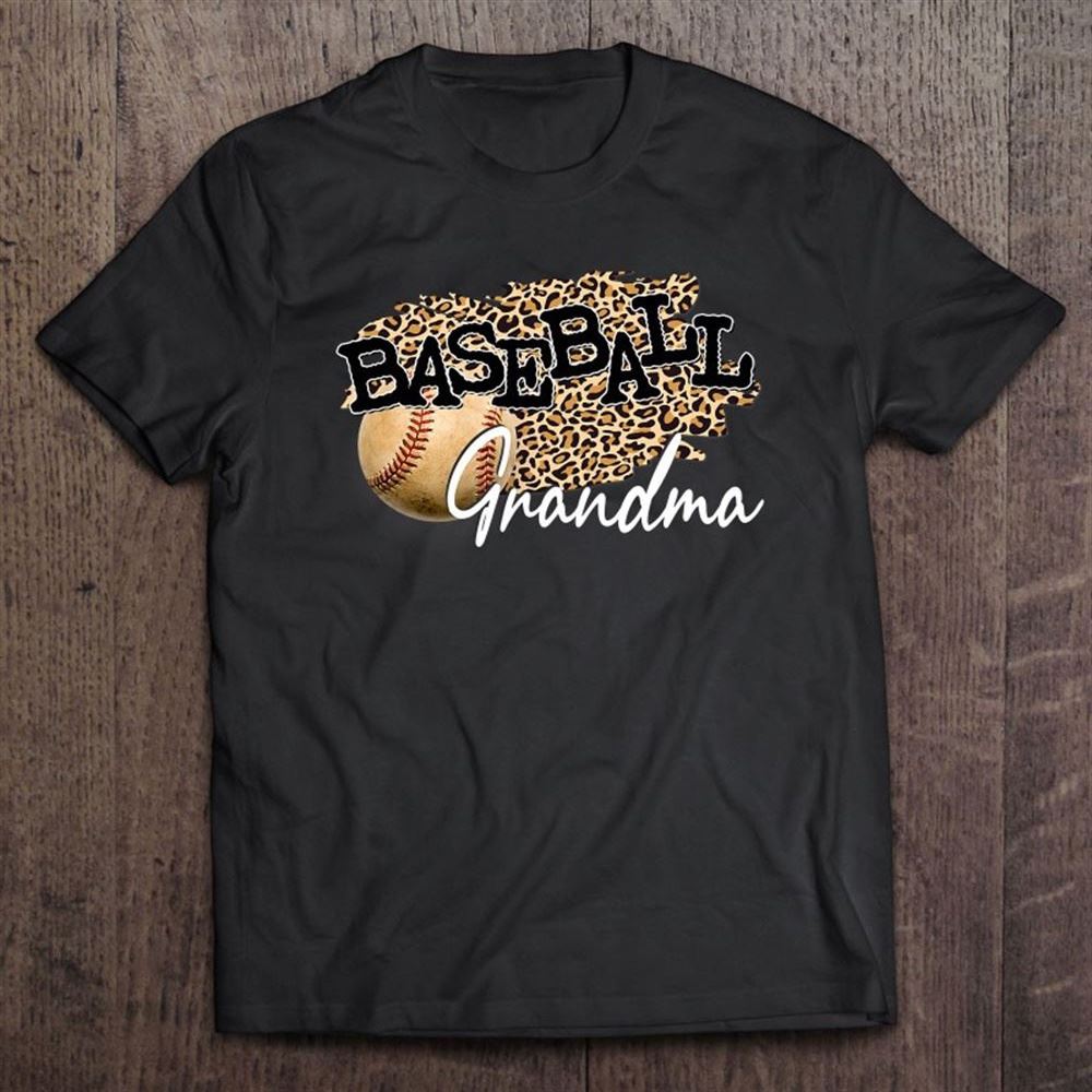 Baseball Grandma Leopard Mother's Day T Shirt, Mother's Day Shirt, Gift For Mom, Shirt For Mom