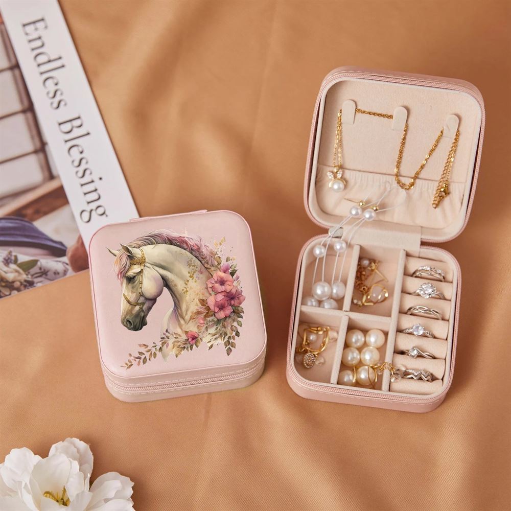 Beautiful Horse Jewelry Box, Gift For Horse Lover, Horse Girl Gift, Mother's Day Jewelry Case, Gift For Her